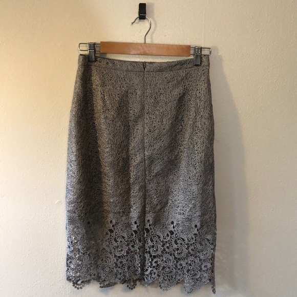 Forever 21 Silver/Grey Thready Pencil Skirt - Picture 3 of 5